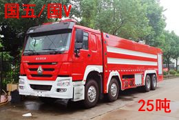 國(guó)五豪沃25噸泡沫消防車圖片